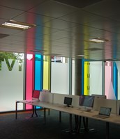 Transparent colour window film