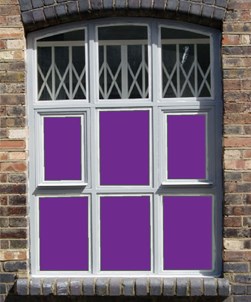 Purple Window Film Solid Colour 4283