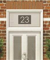 House Numbers & Text Window Design HN007