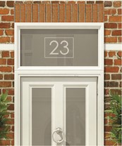 House Numbers & Text Window Design HN014