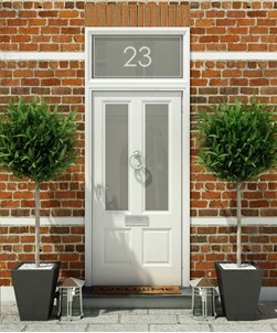 House Numbers & Text Window Design HN004
