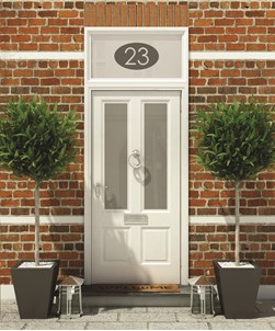 House Numbers & Text Window Design HN009