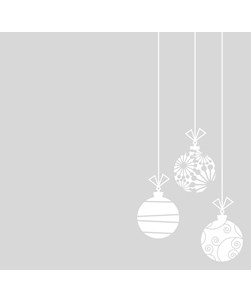 Cut Hanging Christmas Baubles Design 002