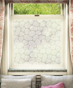 Cobble Window Film Pebbles Design